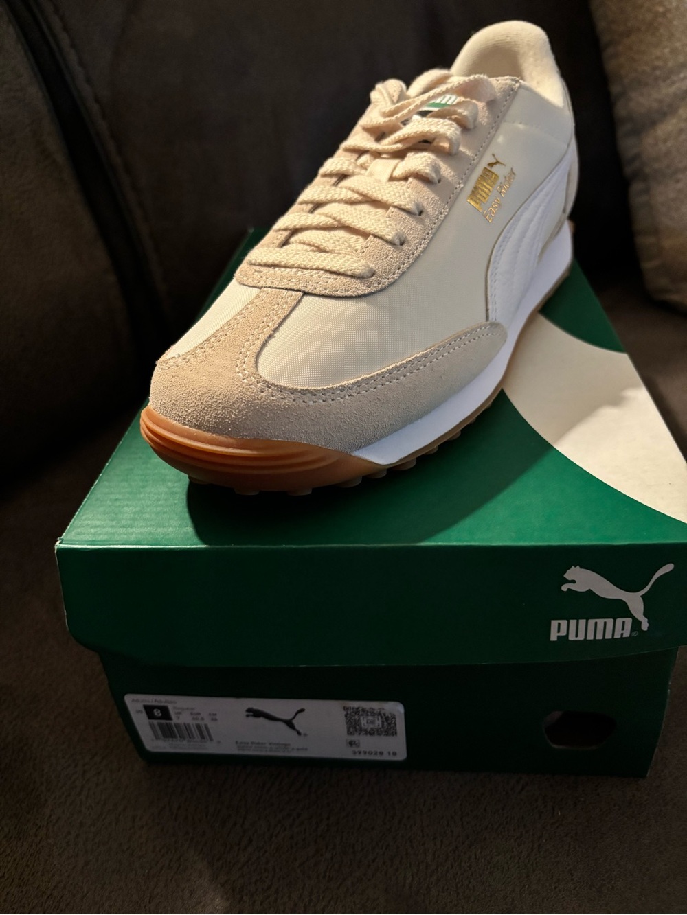 Puma Men's Cream & Gum Classic Runner Sneakers - Picture 5 of 5